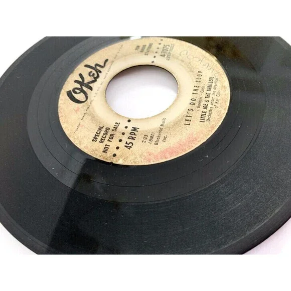 Little Joe & The Thrillers: Lets do the Slop/This I Know 45rpm Radio Label Promo